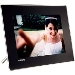 Philips SPF7010 Digitaler Bilderrahmen (25,4 cm (10 Zoll) Display, Touch Frame, 4:3, 1 GB interner Speicher, zwei Multislot-Cardreader, Bluetooth) schwarz