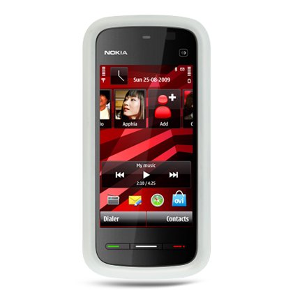 Silicone Skin Cover for Nokia 5230 Nuron, Clear