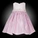 Rare Editions Infant 12M-24M 2-Piece PINK IVORY BEADED WAIST CRINKLE SKIRT Special Occasion Wedding Flower Girl Party Dress-12M RRE-30400F-F130400