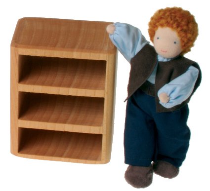 Childrens Toyshop  Toys : Handmade Doll House Book Shelf, Natural