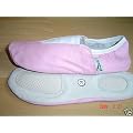 Gymnastikschuhe rosa, echt Leder, Baumwoll Fu�bett
