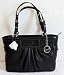 Coach Leather Pleated East West Gallery Bag Tote 13759 Black