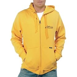 Alpinestars Front & Back Men's Hoody Zip Racewear Sweatshirt - Gold