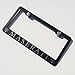 Matte Black Laser Engraved Maserati Stainless Steel USA License Plate Frame With Engraved Steel Logo Screw Cap Combo 12.25
