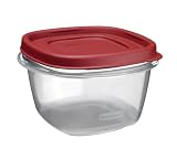 Rubbermaid 7J60 Easy Find Lid Square 2-Cup Food Storage Container