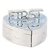 Silver Plated Tooth and Curl Trinket Pots for New Baby Boy or Christening Gift (CG140B)