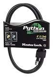 Master Lock 8405D Python Steel Braided Cable, 4-Feet x 3/8-Inch