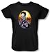 Betty Boop Ladies T-shirt Wild Biker Black Tee Shirt, Medium