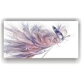 Einzelst�ck - Weltweite Auflage 1 St�ck mit Zertifikat - ABSTRAKTER PFAU - XXL Leinwand auf Keilrahmen Bild Abstrakt Art Kunst direkt vom K�nstler 100 x 50 cm. NEU und RARvon "C.K. Onlinehandel"