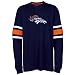 Denver Broncos End of Line Long Sleeve Top, X-Large