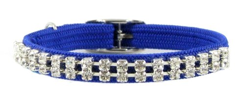 Blue Rhinestone Collar