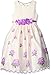 American Princess Girls' Puff Embroidered Dress