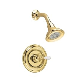 American Standard T212.710.099 Hampton Shower Only Trim Kit with Showerhead, Polished Brass