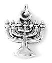 Sterling Silver Menorah Charm by Bob Siemon