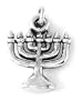 Sterling Silver Menorah Charm by Bob Siemon