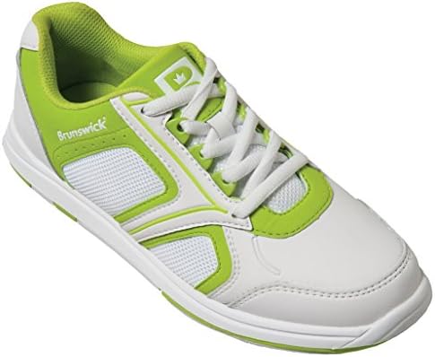 Brunswick Ladies Spark Bowling Shoes- White/Lime