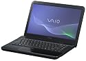 Sony Vaio VPCEA1S1E/B 35,5 cm (14 Zoll) Notebook (Intel Core i3 330M 2,1GHz, 4GB RAM, 500GB HDD, ATI Mobility Radeon HD 5145, DVD, Win 7 HP) schwarz