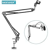 NEEWER Microphone Suspension Boom Scissor Arm Stand