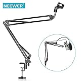 NEEWER Microphone Suspension Boom Scissor Arm Stand