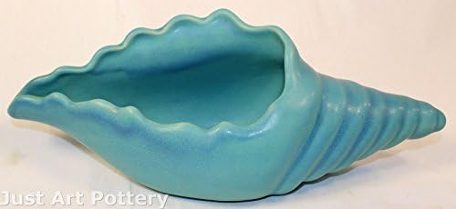 Van Briggle Pottery 1940s Blue Conch Shell