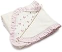 Vitamins Baby Baby-girls Newborn Sweet Little Steps 2-Ply Interlock Blanket, Pink/Ivory, One Size