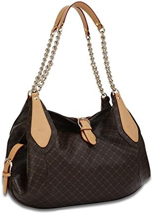 Signature Buckle Carrier Handbag Color: Brown