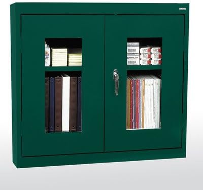 Clear View 30" Double Door Wall Storage Cabinet Color: Forest Green
