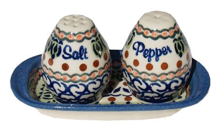 Polish Pottery Salt and Shakers 980-A4