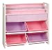 Baby : White Storage Unit with Canvas & Plastic Bins