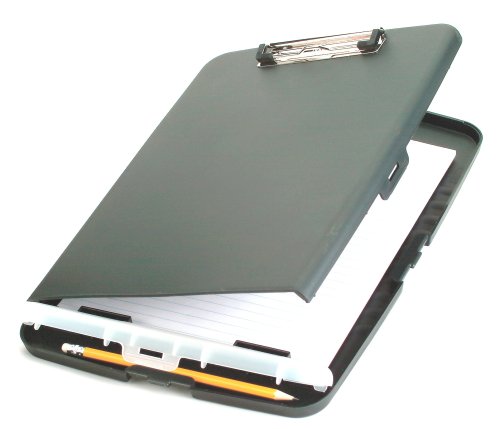 Officemate Slim Clipboard Storage Box, Charcoal (83303)