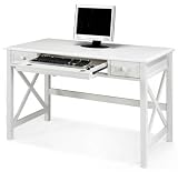 Computer/writin Desk W/3drawer 3 Drawers White