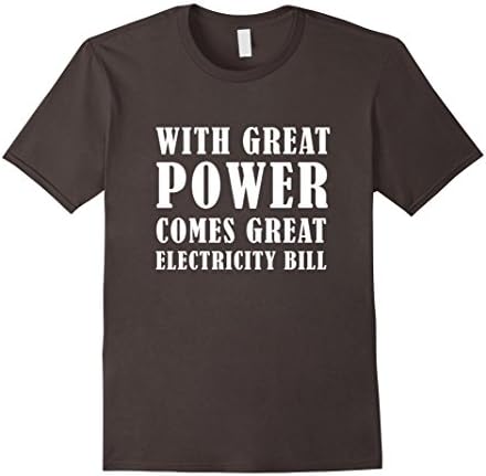 Men's Funny Movie Superhero Quote Great Power T-Shirt Tee 2XL Asphalt