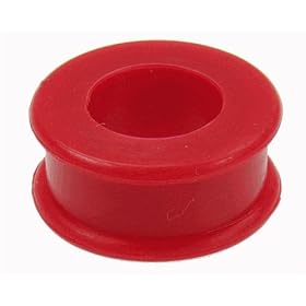 SMALL RED SILICONE ACRYLIC PLUG 3/4" - Sold Individually