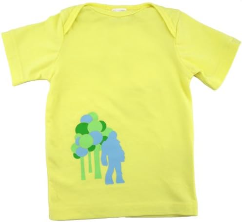Fig Organic Cotton - Baby Unisex Infant T Shirt - Sunshine Yellow Yeti - 6-12 Months