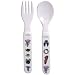 Fork Spoon Set Baby Cie Princess Pink Polka Dot Melamine Melamine Dinnerware