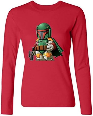 Yusij Women's Star Wars Boba Fett Long Sleeve T-shirt