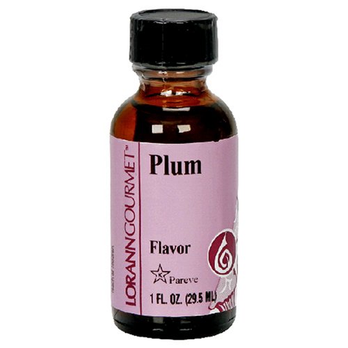 LorAnn Artificial Flavoring Oils, Plum Flavoring Oil, 1-Ounce Bottles (Pack of 4) by LorAnn Oils