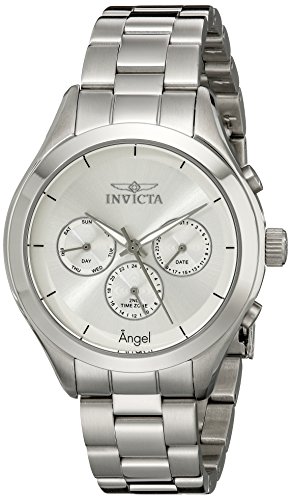 Invicta Women's 12465 Angel Silver Dial Stainless Steel Watch