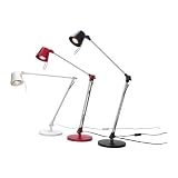 IKEA Arbeitsleuchte OLEBY Arbeitslampe in SCHWARZ aus Aluminium INKL. Leuchtmittel