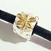 14k Gold Sterling Silver Dragonfly Flower Tube Bead For Pandora Troll Chamilia Biagi European Charm Bracelets