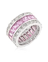 Triple Row Pink Eternity Ring