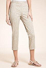 Cotton Rich Circle Print Cropped Trousers