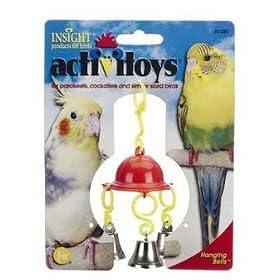 JW Pet Company Activitoy House Bells Bird Toy for Keets and Tiels Assorted Colors by JW Pet Company