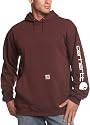 Carhartt Men's Midweight Hooded Logo-Sleeve Sweatshirt