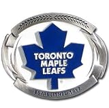 Toronto Maple Leafs Enameled Belt Buckle - NHL Hockey Fan Shop Sports Team Merchandise