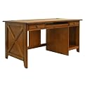 Country Style Kd Writing Desk In Antique Oak Finish