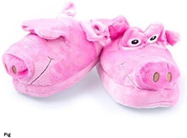 Wacky Walkers Soft Plush Silly Slippers - Piggy - Size Small