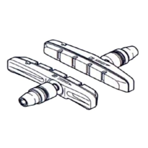 Shimano C70C V-Brake Pads, 1 Pair
