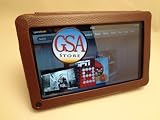 GSAstore Classic Leather Case and Stand for Kindle Fire