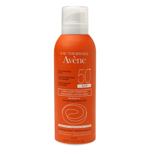 Avene Ultra-Light Hydrating Sunscreen Lotion Spray, Body (SPF 50+ 5 oz)